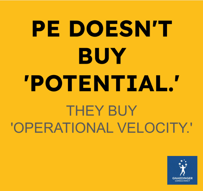 PE Doesn't Buy Potential. They Buy Operational Velocity.