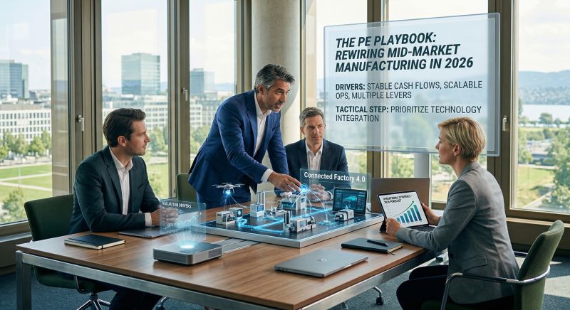 The PE Playbook: Why Private Equity Is Rewiring Mid-Market Manufacturing